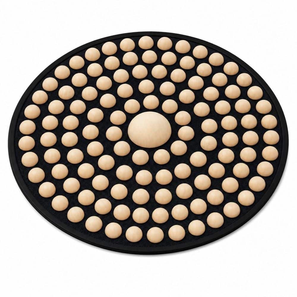 Wudkey 19.7 in. Portable Wooden Foot Massage Mat with Acupressure