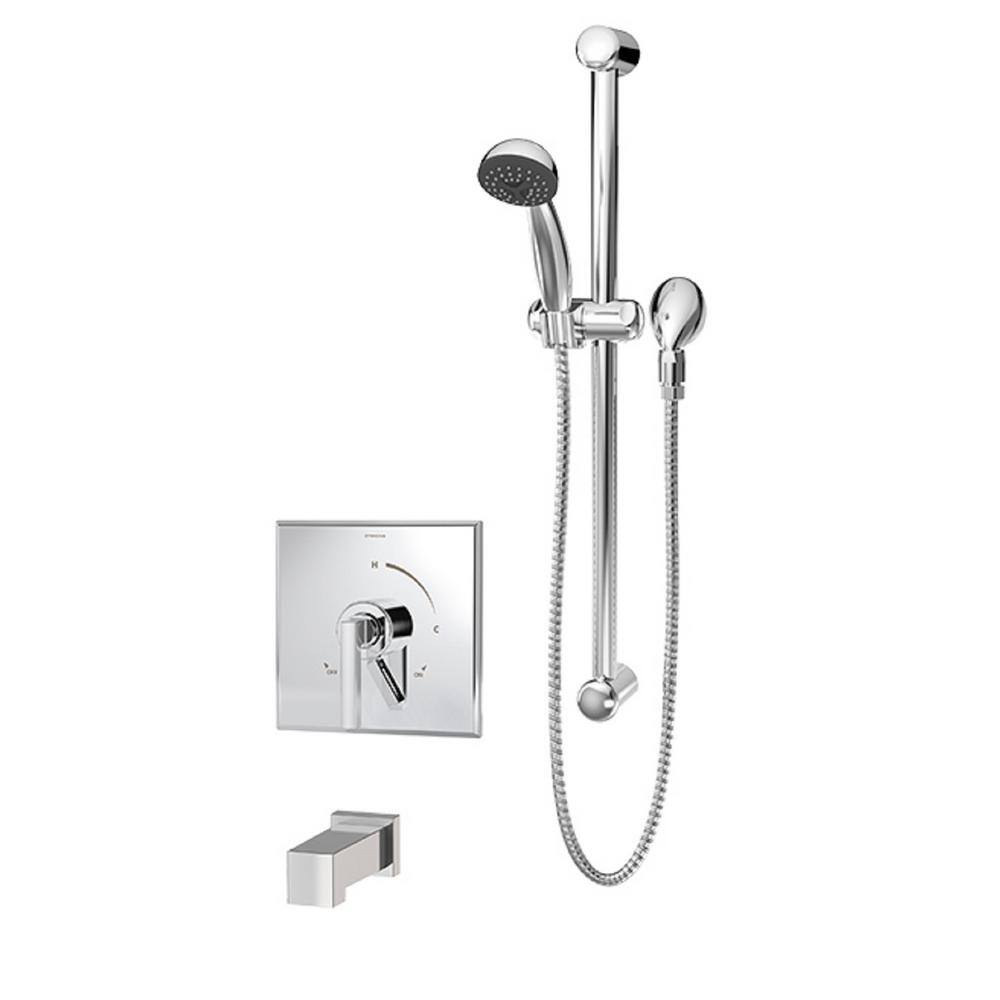 Symmons Canterbury 1Handle Wall Mounted Tub and Hand Shower Trim Kit