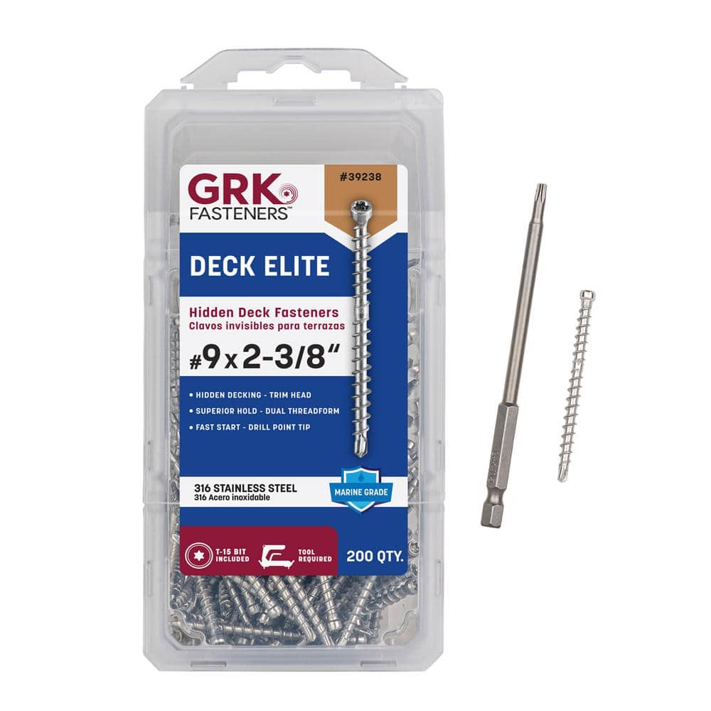 GRK Fasteners #9 x 2-3/8 in. Star Drive Stainless Steel Trim Head 