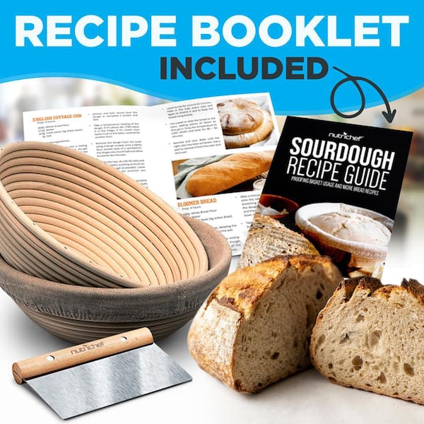 Bread Proofing Basket With Handle, Food Serving Tray, Natural