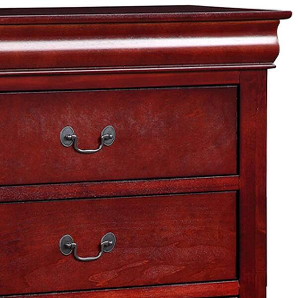 Sale Acme Furniture Louis Philippe III Chest in Cherry 19526