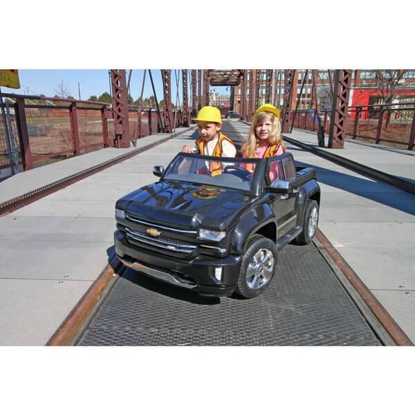 rollplay battery powered chevy silverado ride on toy