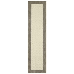 Christiana Cream 2 ft. x 8 ft. Border Runner Rug