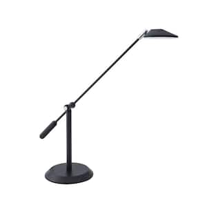 SIRINO 26 in. Black and Chrome Dimmable Task and Reading Lamp