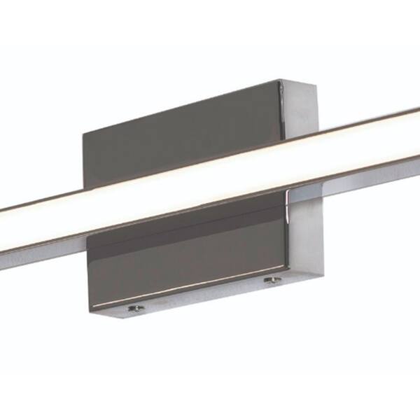 AFX Barlow 2 in. 1 Light Polished Chrome LED Vanity Light Bar with