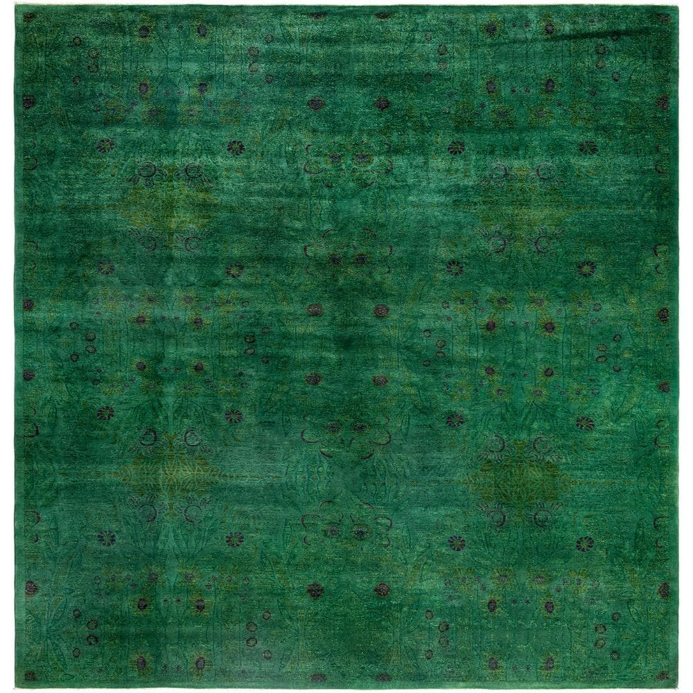 Fine Vibrance Green 9 X 12 Hand-Knotted Wool Indoor Area Rug price history on PriceWatchPro