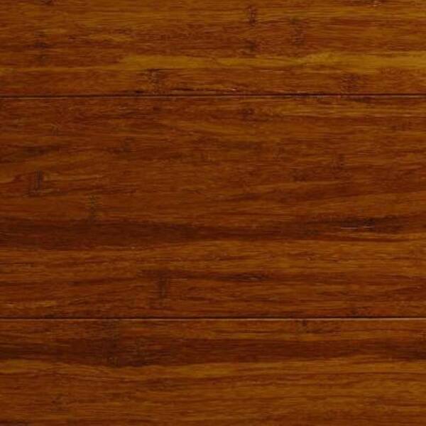 Unbranded Take Home Sample - Strand Woven Antiqued Harvest Solid Bamboo Flooring - 5 in. x 7 in.