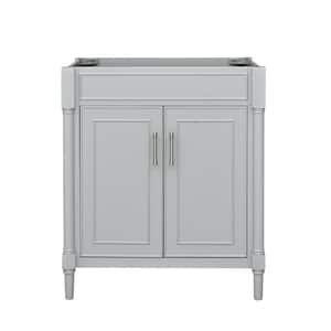 Bristol 30 in. W x 21.5 in. D x 34 in. H Bath Vanity Cabinet without Top in Light Gray