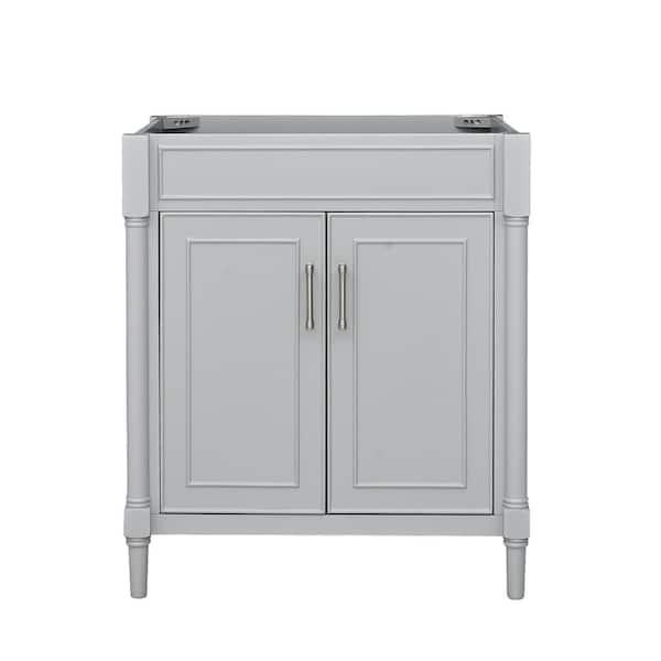 Avanity Bristol 30 in. W x 21.5 in. D x 34 in. H Bath Vanity Cabinet without Top in Light Gray