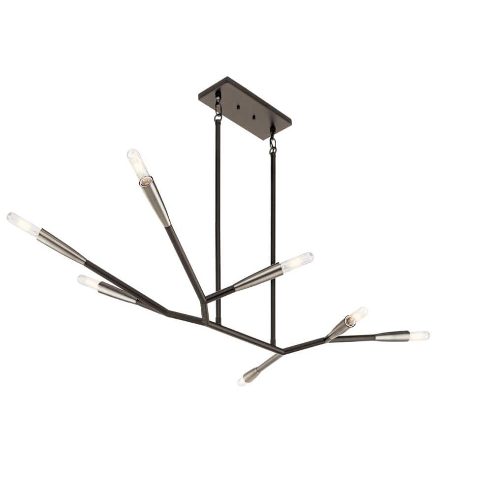 Kichler Sevan 4-Light Black Modern/Contemporary Lantern Medium Hanging Pendant Light