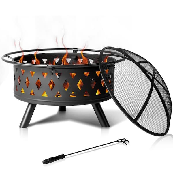 Karl home 32 x 32 in. Outdoor Bonfire Fire Pit K1G57000843 Karl home 32 x 32 in. Outdoor Bonfire Fire Pit K1G57000843