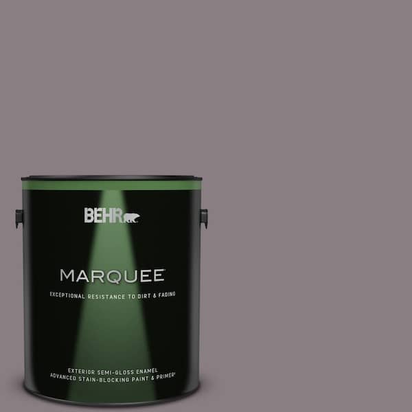 BEHR MARQUEE 1 gal. #N570-4 Classy Plum Semi-Gloss Enamel Exterior Paint & Primer