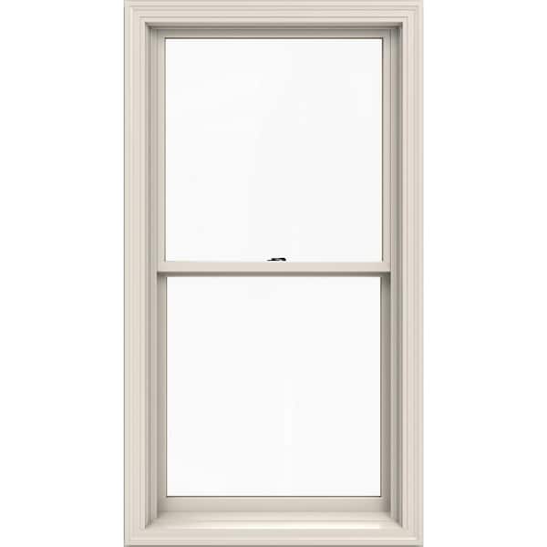 JELD-WEN 29.375 in. x 56.5 in. W-2500 Series Primed Wood Double Hung Window w/ Natural Interior and Low-E Glass