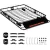 VEVOR Roof Rack Cargo Basket 200 LBS 51x36x5 for SUV Truck with Luggage  Bag