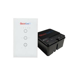 Whole House Fan Wireless RF Control Kit with Glass Switch