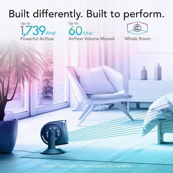 Vornado Strata 8T 10 Speed Tower Fan in Black with