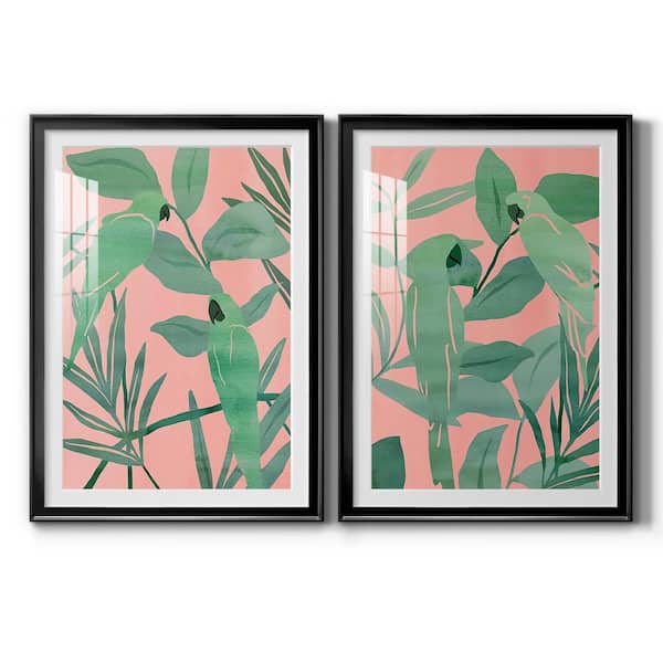 Wexford Home Heron Plumage I by Wexford Homes 2-Pieces Framed Abstract Paper Art Print 26.5 in. x 36.5 in.