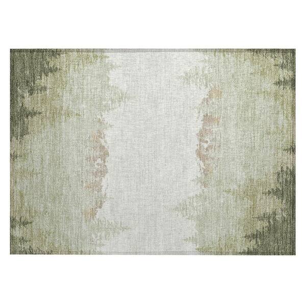 Chantille Machine Washable Indoor/Outdoor Abstract ACN2861 Celery 2 ft. x 3 ft. Accent Rug