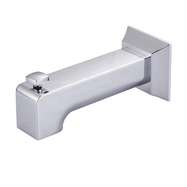 Slip-Fit Metal Bathtub Faucet Spout Replacement with Diverter for 1/2 in. Copper Tube in Polished Chrome
