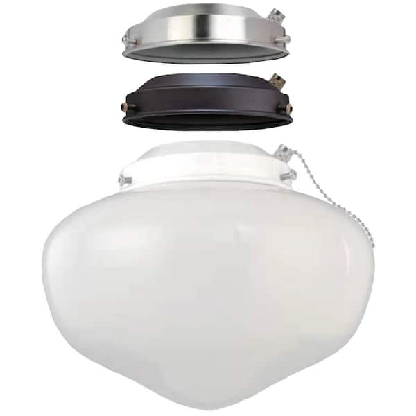 Elite Multi Colored Ceiling Fan Globe Led Light Kit 91292 The Home Depot - Led Ceiling Fan Light Kits