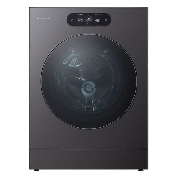 5.8 cu. ft Stackable Front Load Washer in Brushed Black Steel with 26 Wash Programs