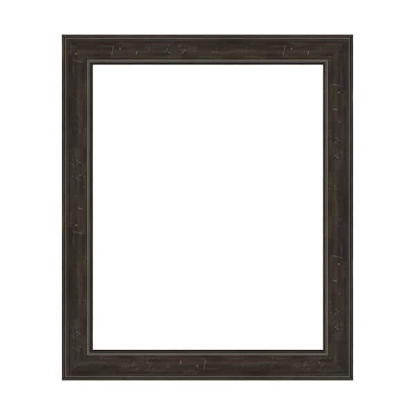 Amanti Art Mirror Makeover Shipwreck Greywash Narrow 21.25 in. W x 25.25 in. H Bathroom Mirror Frame Border Kit-Fits a 20x24 mirror