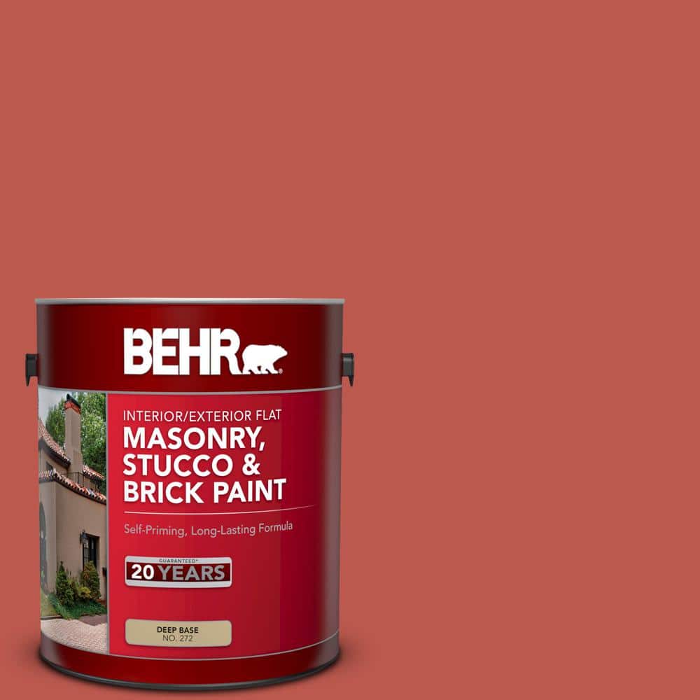 1 gal. #M170-7 Tandoori Flat Interior/Exterior Masonry, Stucco and Brick Pa