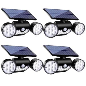 4 Pack Solar Lights Outdoor, 30 LED Motion Sensor Security Lights, IP65 Waterproof 360° Adjustable Solar Wall Lights