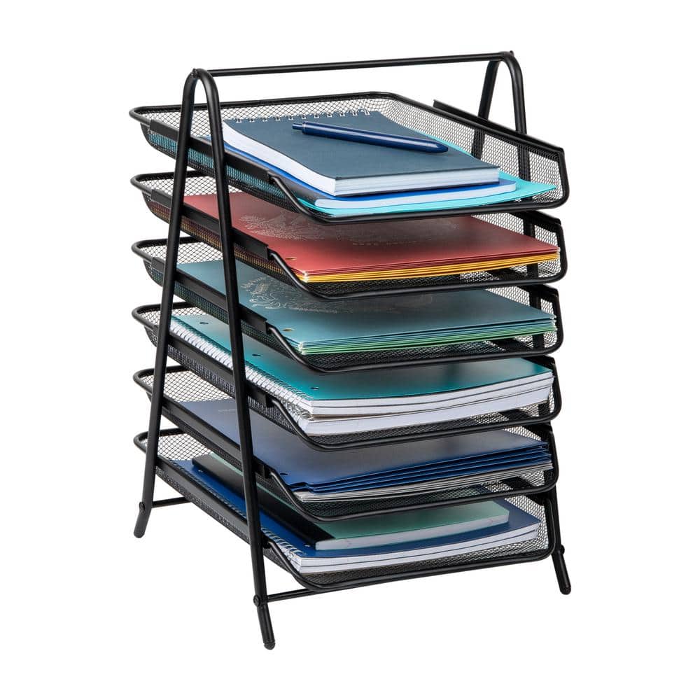  My Space Organizers File Paper Organizer Letter Tray for Desk  Office Supplies Folder Accessories Storage, Clear Acrylic, for Home School  Desktop Organization : Office Products