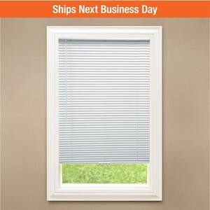 Gray Cordless Room Darkening 1 in. Vinyl Mini Blind for Window or Door - 60 in. W x 48 in. L