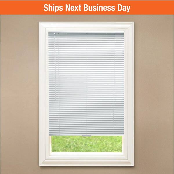 Unbranded Gray Cordless Room Darkening Vinyl Mini Blinds with 1 in. Slats-70.5 in. W x 48 in. L (Actual Size 70 in. W x 48 in. L)