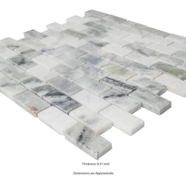 MSI Carrara Classique Brick 12 in. x 12 in. x 0.31 in. Honed