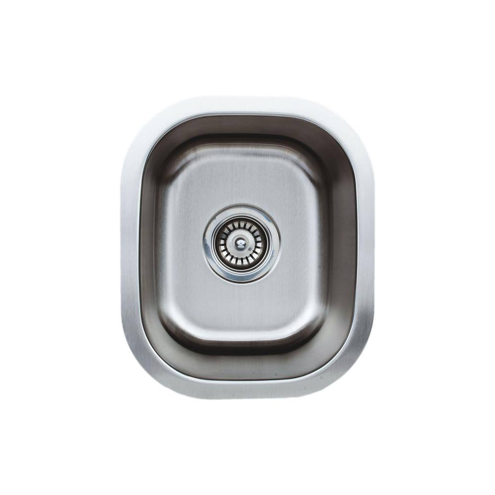 15'' Stainless Steel Single Bowl Undermount Kitchen Sink