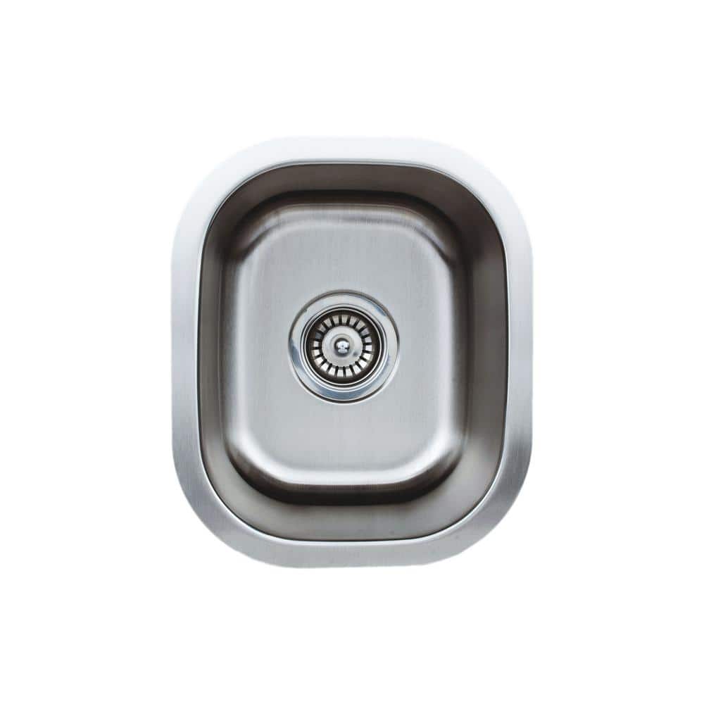 Premium 15'' Stainless Steel Undermount Single Bowl Bar Sink