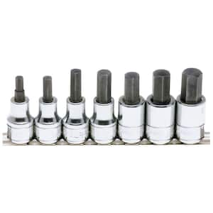 1/2 in. Drive Hex Tip Socket Set (7-Piece)