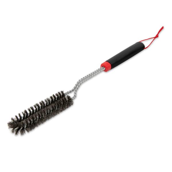 918680-5 Tough Guy Floor Drain Brush: Straight Handle, Polypropylene  Bristle, Black, 4 in Brush Dia
