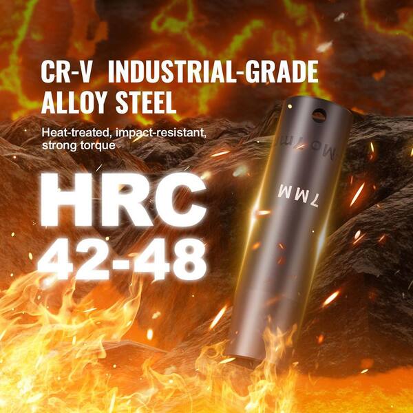 1/2 in. Drive Impact Socket Set,65 Piece Socket Set SAE 3/8 in. to 1-1/4 in. and Metric 10-24mm,6 Point Cr-V Alloy Steel