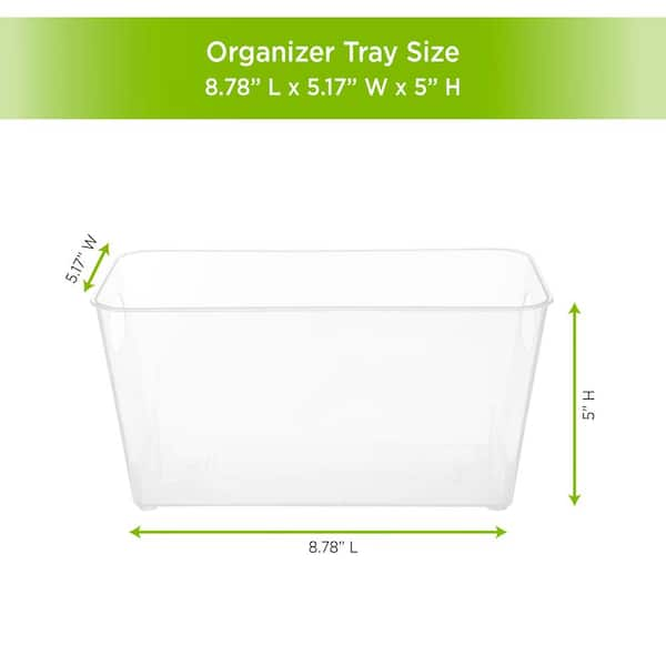 Kenney Storage Made Simple Organizer Bin with Handles in Clear