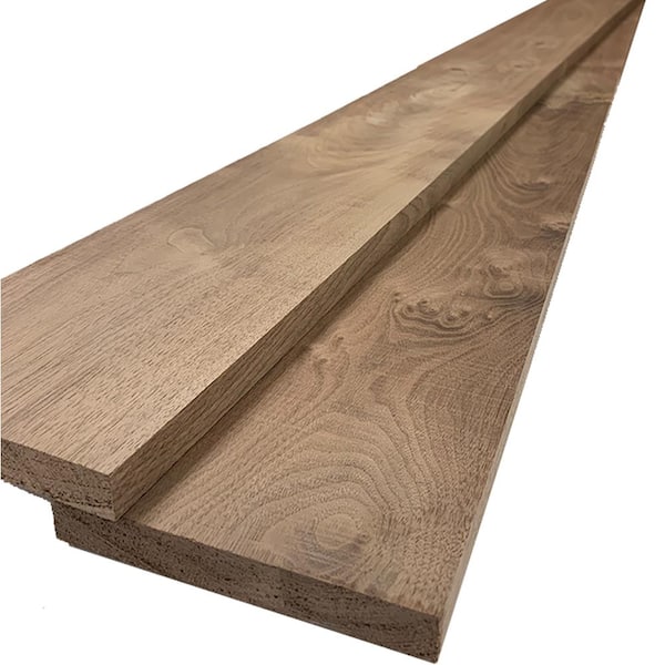 Swaner Hardwood 1 in. x 6 in. x 7 ft. Walnut S4S Board (2-Pack)