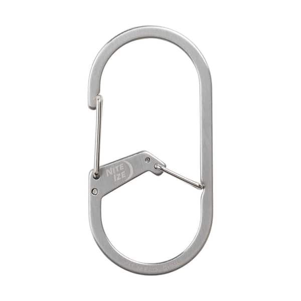 Nite Ize G-Series Dual Chamber Carabiner #3 - Stainless Steel GS3-11-R6 -  The Home Depot
