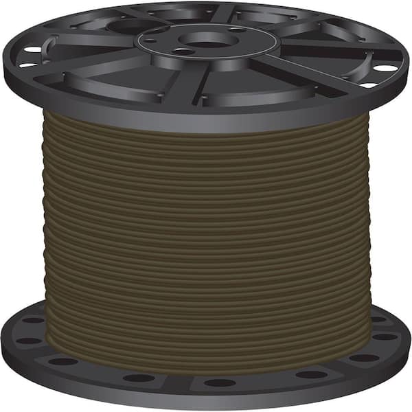 Southwire 1,000 ft. 4 Brown Stranded CU SIMpull THHN Wire