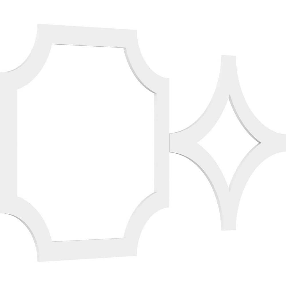 Large White PVC Decorative Fretwork Wall Panels