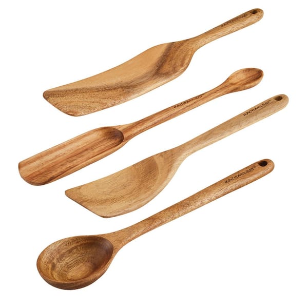Rachael Ray Tools & Gadgets Wooden Kitchen Utensil Set (4-Piece)