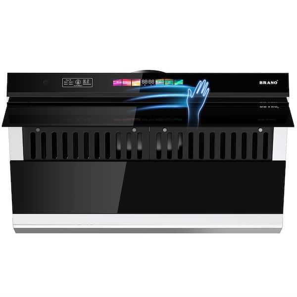 30 inch Under Cabinet Range Hood Stainless Steel 900 CFM, Voice/Gesture/Touch Control, Ducted/Ductless Vent Installation