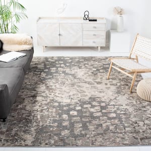 Madison Gray/Beige 10 ft. x 14 ft. Geometric Abstract Area Rug