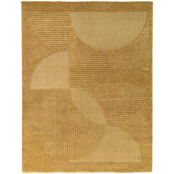 Ascalon Gold 5 ft. x 7 ft. Geometric Area Rug
