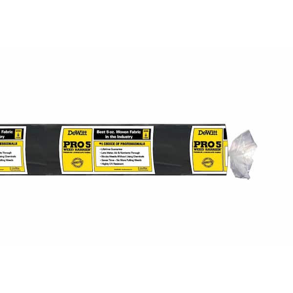 DeWitt P5 5 ft. x 250 ft. Pro 5 Commercial Landscape Weed Barrier Fabric (4-Pack)
