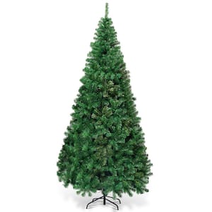 7 ft. Green PVC Hinged Xmas Pine Artificial Christmas Tree