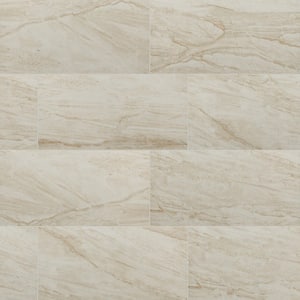 Vigo Beige 12 in. x 24 in. Matte Ceramic Stone Look Floor and Wall Tile (16 sq. ft./Case)