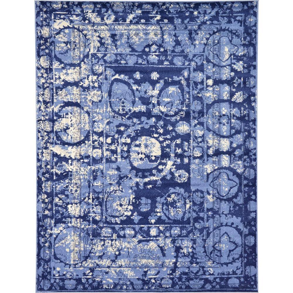 La Jolla Vintage Blue 9' 0 x 12' 0 Area Rug price history on PriceWatchPro